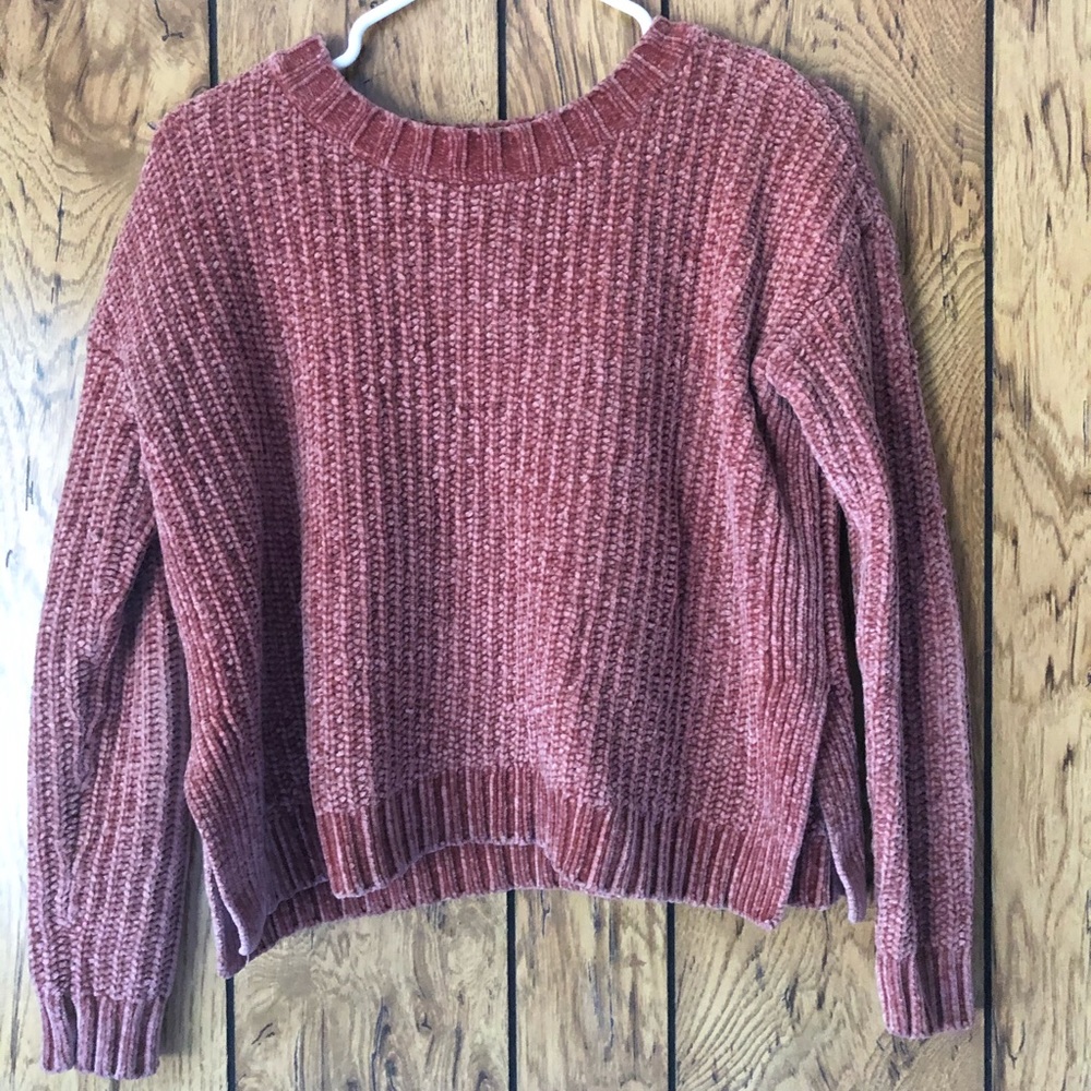 Orange knitted long sleeve